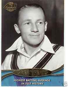 Bradman Tops GOld Card