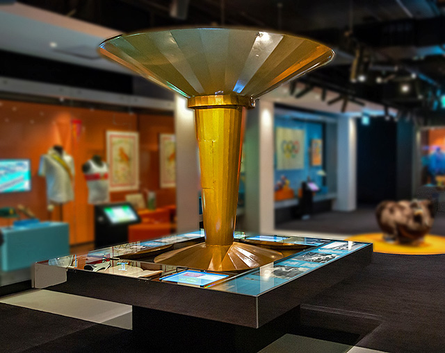 Paavo Nurmi lights the fire at the Olympic games in Helsinki 1952.