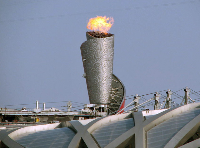 The Olympic flame