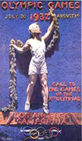 1932 olympic games poster