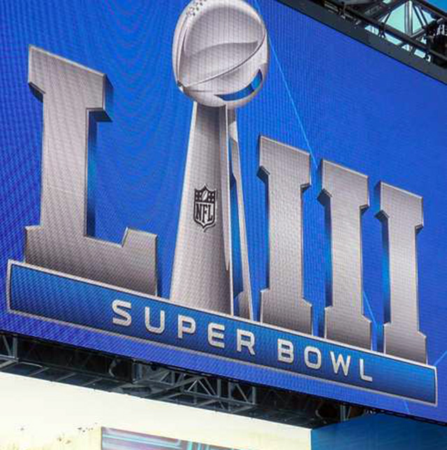 super bowl signage