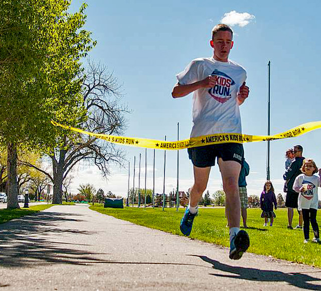 crossing the finish line