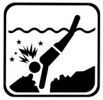 Diving Warning Sign