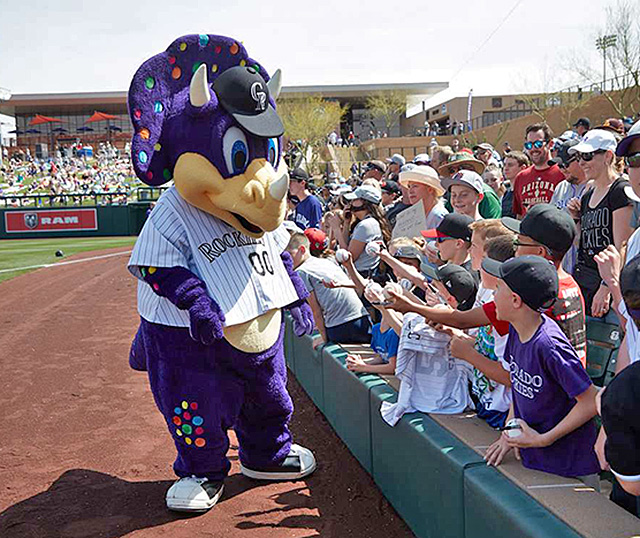 Dinger the Mascot