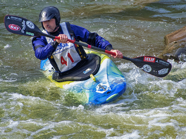 whitewater kayaker