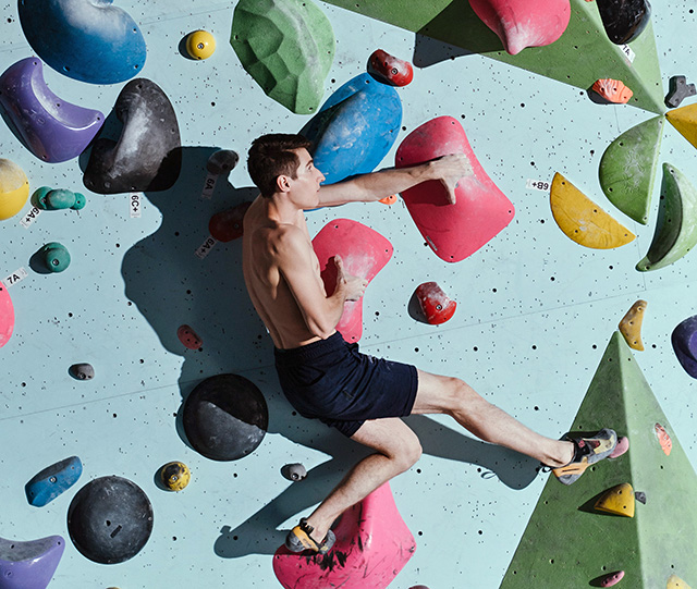 indoor wall climbing