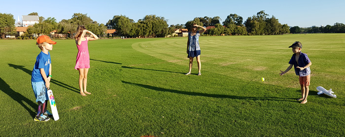 french cricket game at the park