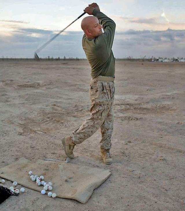 beach golf is like one long bunker