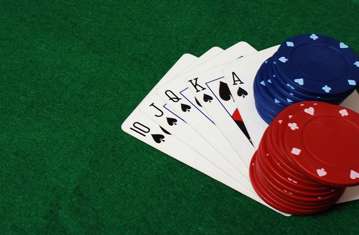 poker cards and chips